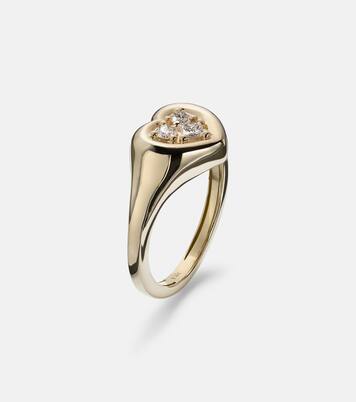 Bague en or 14 ct et diamants | Stone and Strand