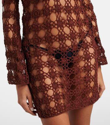 Crochet cotton minidress | Anna Kosturova