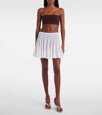 Minifalda plisada semitransparente | Alaïa