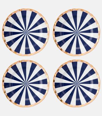 Fortuna set of 4 porcelain dessert plates | Bitossi