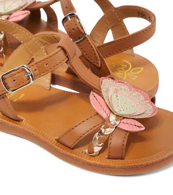 Plagette Alto leather sandals | Pom d'Api