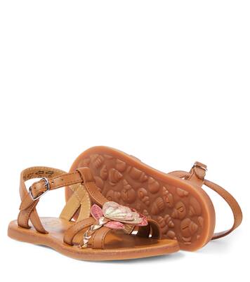 Plagette Alto leather sandals | Pom d'Api
