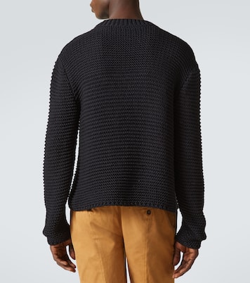 Pull en jacquard de coton à logo | McQueen