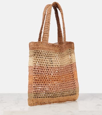 Tote Bag Summer Banana aus Raffiabast | Chloé