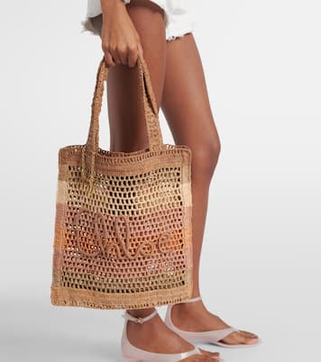 Tote Bag Summer Banana aus Raffiabast | Chloé