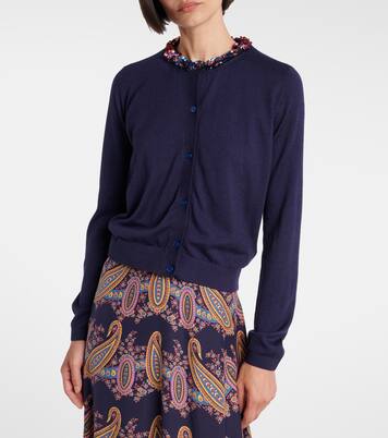 Verzierter Cardigan aus Seide und Kaschmir | Etro