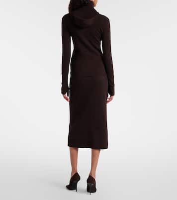 Knitted wool-blend midi skirt | Victoria Beckham