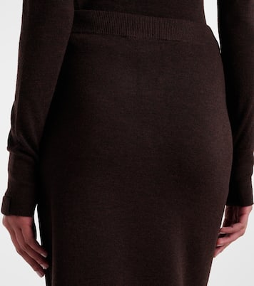 Knitted wool-blend midi skirt | Victoria Beckham