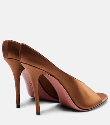 Pantoletten Anok 105 aus Satin | Amina Muaddi