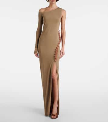 Pantoletten Anok 105 aus Satin | Amina Muaddi