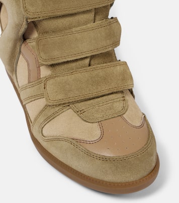 Bekett leather and suede wedge sneakers | Isabel Marant