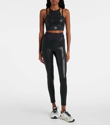 Lamé sports bra | Adidas by Stella McCartney