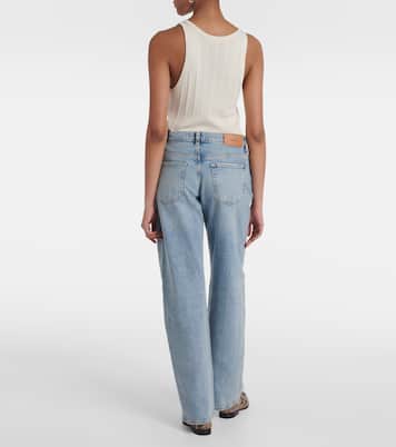 Tess mid-rise straight jeans | 7 For All Mankind