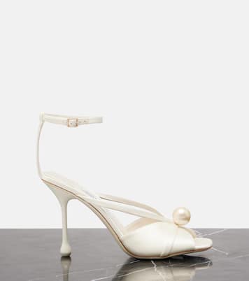 Verzierte Sandalen Siva 95 aus Satin | Jimmy Choo