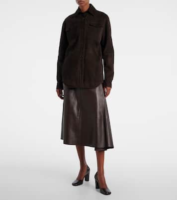 Hemdjacke Gwena aus Veloursleder | The Row