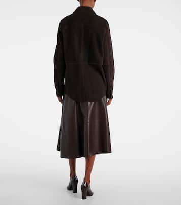 Hemdjacke Gwena aus Veloursleder | The Row