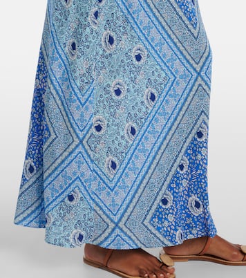 Maura printed satin maxi dress | Rixo