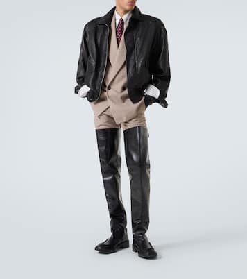 Leather bomber jacket  | Saint Laurent