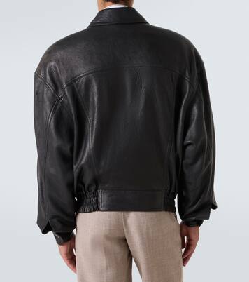Leather bomber jacket  | Saint Laurent