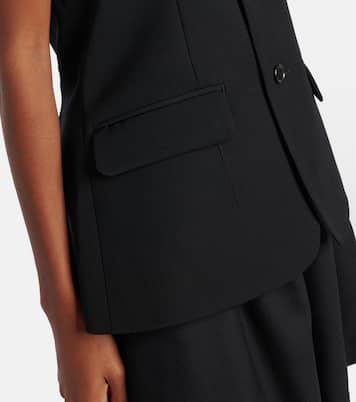 Top aus Wolle  | Noir Kei Ninomiya