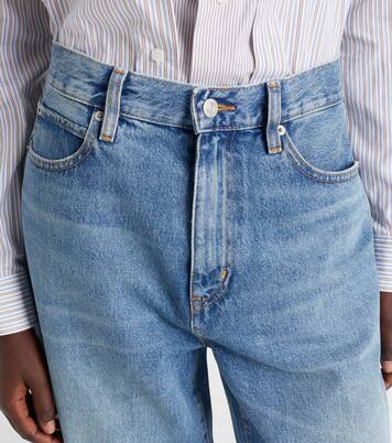 x Amelia Gray Jort high-rise denim shorts | Frame