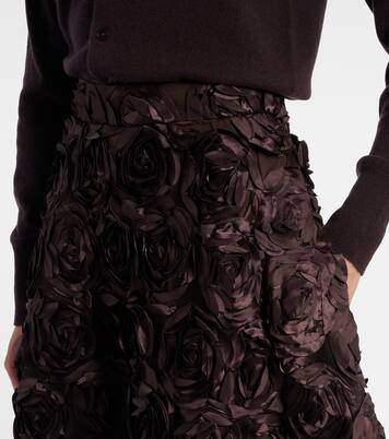 Jupe midi à fleurs | Rotate