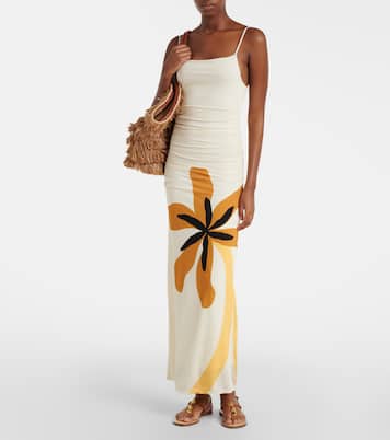 Kim floral jersey maxi dress | Cala de la Cruz
