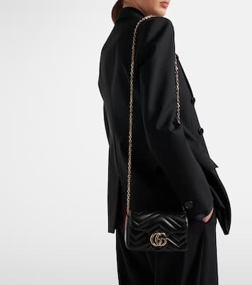 Schultertasche GG Marmont Mini aus Leder | Gucci
