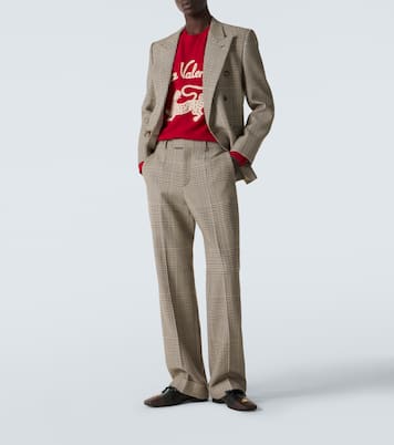 Virgin wool straight pants | Valentino