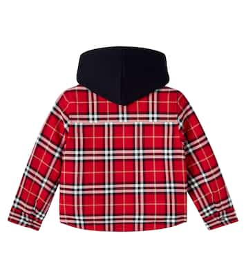 Burberry Check hooded cotton jacket | Burberry Kids