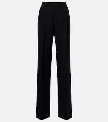 Mid-rise wool straight pants | Saint Laurent