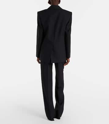 Mid-rise wool straight pants | Saint Laurent