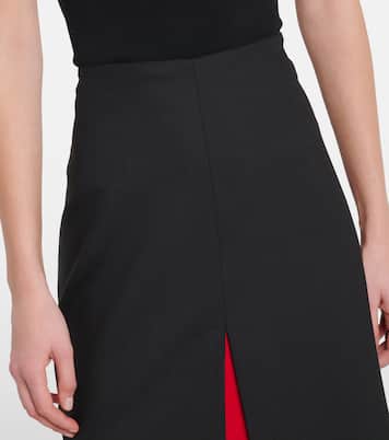 Layered wool midi skirt | Róhe