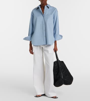 Weite Hose aus Baumwollpopeline | Vince