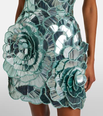 Robe bustier à paillettes | Oscar de la Renta