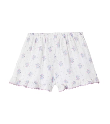 Vallal floral ruffled cotton shorts | Louise Misha