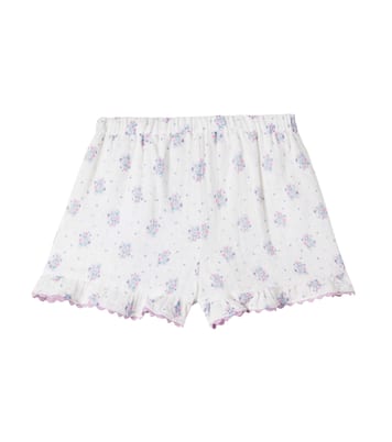 Vallal floral ruffled cotton shorts | Louise Misha