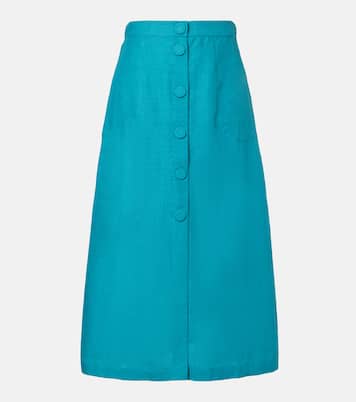 Amusante linen midi skirt | Eres