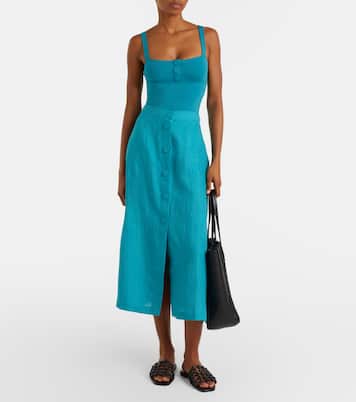 Amusante linen midi skirt | Eres