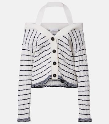 Cable-knit striped cardigan | McQueen