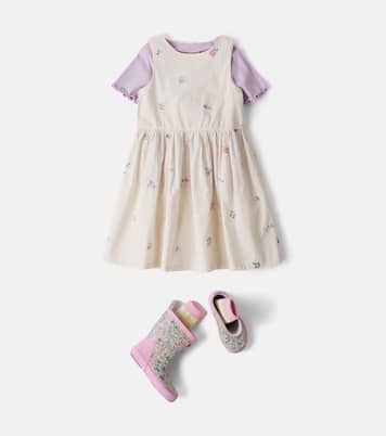 Thelma embroidered cotton dress | Wheat