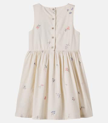 Thelma embroidered cotton dress | Wheat