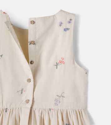 Thelma embroidered cotton dress | Wheat