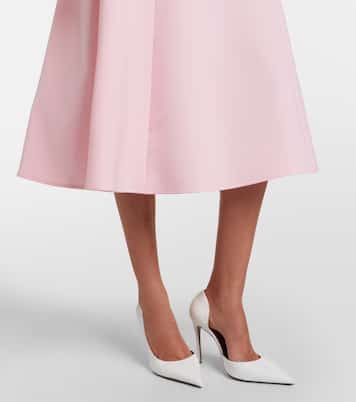 Bow-detail crêpe midi dress | Carolina Herrera
