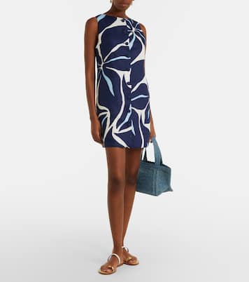 Rhoda printed linen minidress | Cala de la Cruz