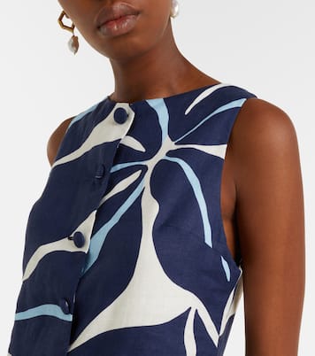 Rhoda printed linen minidress | Cala de la Cruz