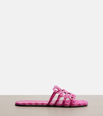 Paula's Ibiza Petal Anagram canvas slides | Loewe