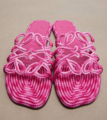 Paula's Ibiza Petal Anagram canvas slides | Loewe