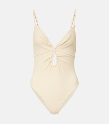 Cutout gathered swimsuit | Johanna Ortiz