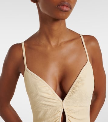 Cutout gathered swimsuit | Johanna Ortiz